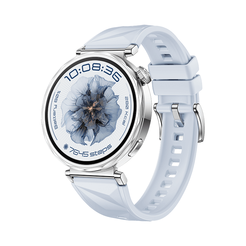 Huawei HUAWEI WATCH GT 5 41mm Tarnish Stainless Steel con Correa Azul Fluoroelastómero